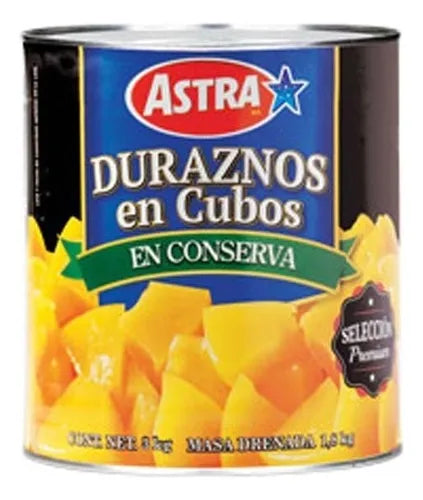 Durazno en cubos Astra 3 kg