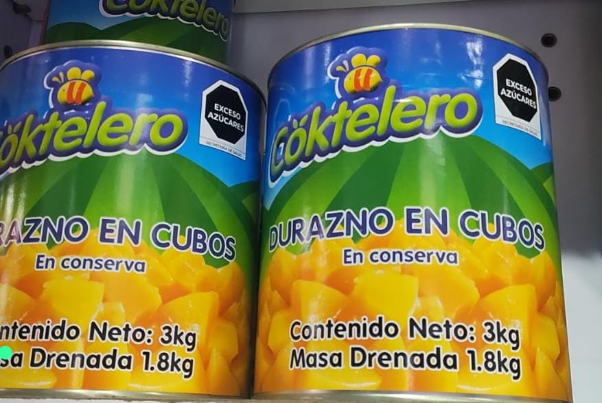 Durazno en cubos Coktelero 3 kg