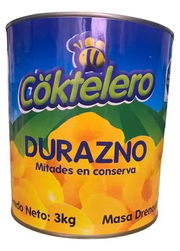 Durazno en mitades Coktelero 3 kg