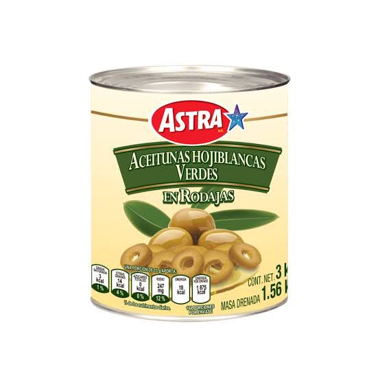 Aceituna Verde Enlatada 3 kg