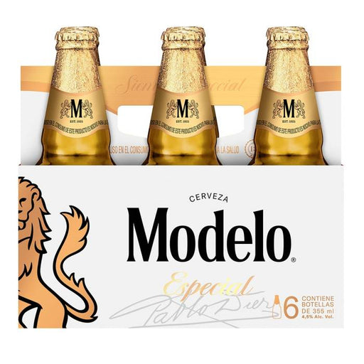 Cerveza clara Modelo Especial 6 botellas de 355 ml c/u
