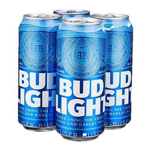Cerveza importada Bud Light 4 latas de 473 ml c/u