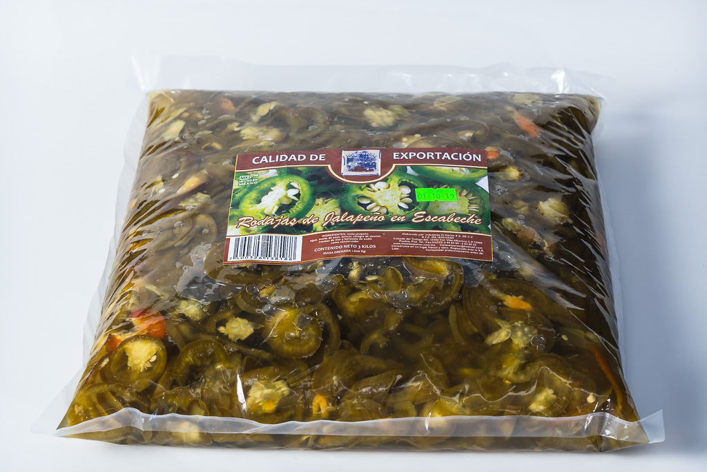 Rajas en escabeche El Parian 3 Kg