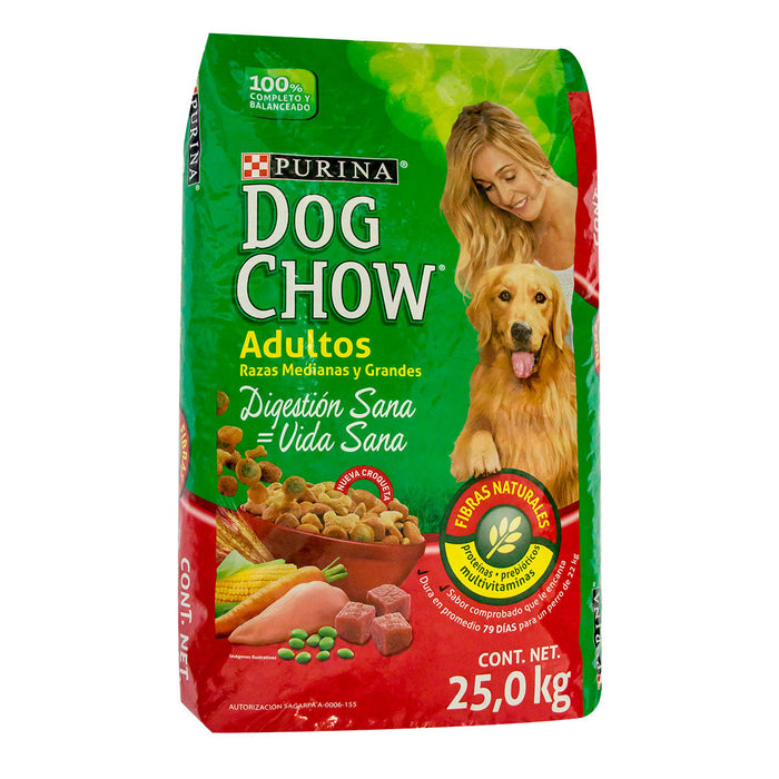 Dog Chow adulto raza grande bulto de 25 kg