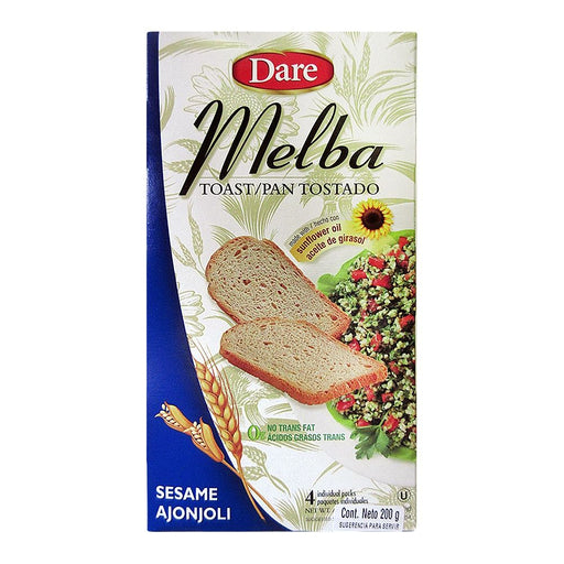 pan tostado dare melba con ajonjoli 200 g