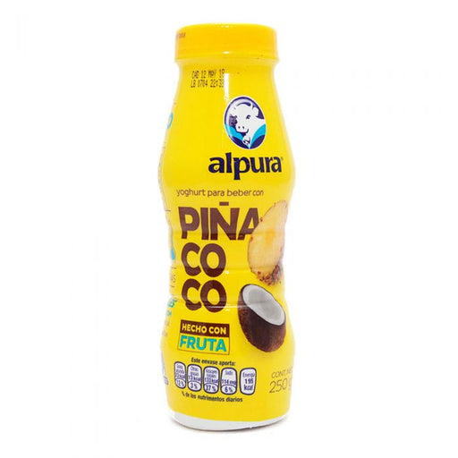 Yogurt frutal piña coco alpura 250 ml