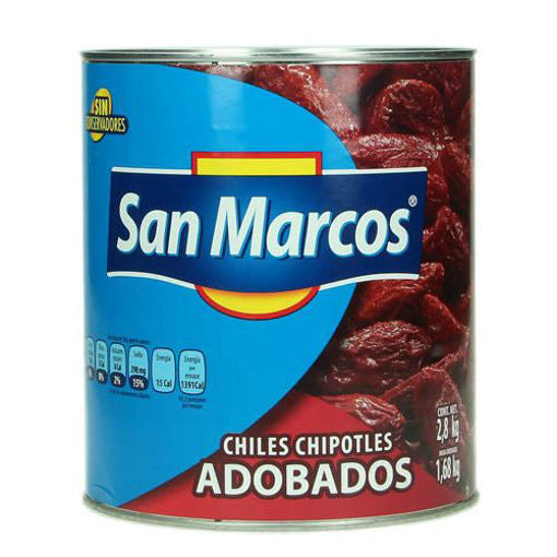Chile Chipotle San Marcos 28 Kg caja con 6 piezas