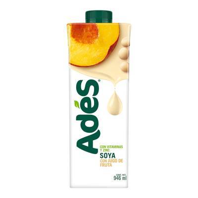 Bebida de soya AdeS con jugo de fruta sabor durazno 946 ml